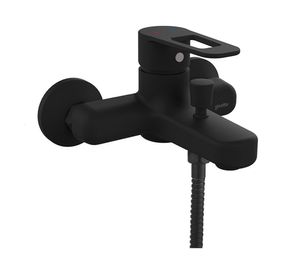 Monomando de tina ducha Verona negro mate