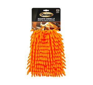 Guante de limpieza chenille naranjo
