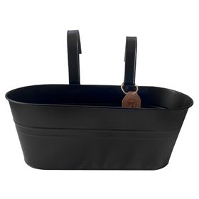 Macetero colgante XL 35 cm negro