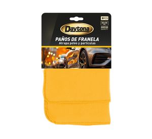 Pack 3 paños limpieza franela 35x35 cm