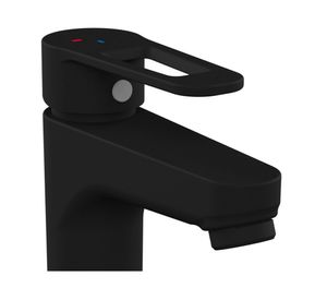 Monomando lavamanos Verona negro mate