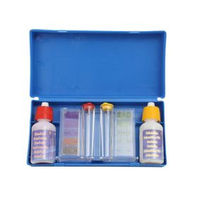 Kit básico test ph cloro piscinas Deep Blue