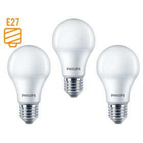 Ampolleta led 8W E27 luz fría EcoHome 3 un