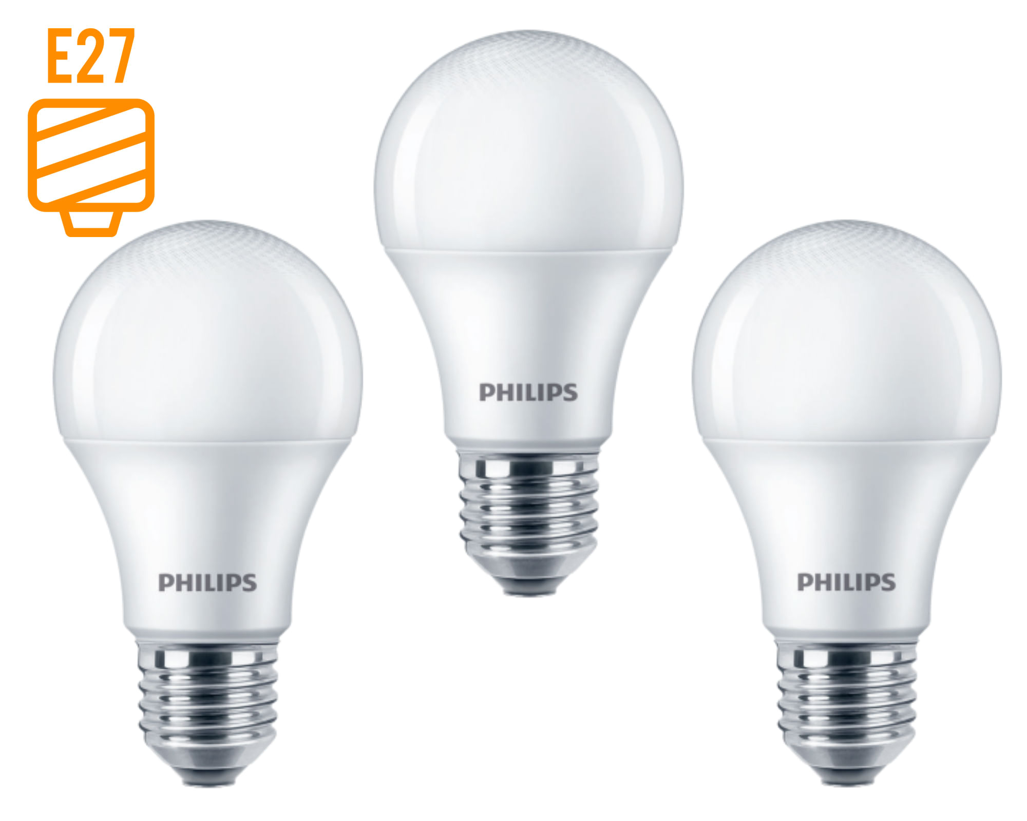 Ampolleta led 8W E27 luz fría EcoHome 3 un