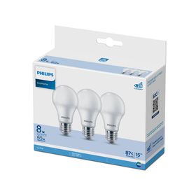 Ampolleta led 8W E27 luz fría EcoHome 3 un