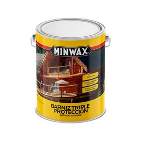 Barniz 1 galón Triple protección transparente brillante Minwax