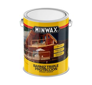 Barniz 1 galón Triple protección transparente brillante Minwax