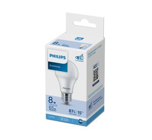 Ampolleta led 8W E27 luz fría EcoHome