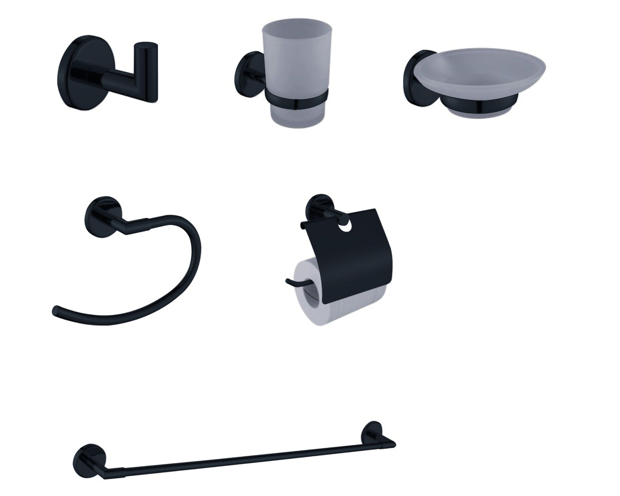 Set Accesorios Baño Olga 6 Piezas Vessanti