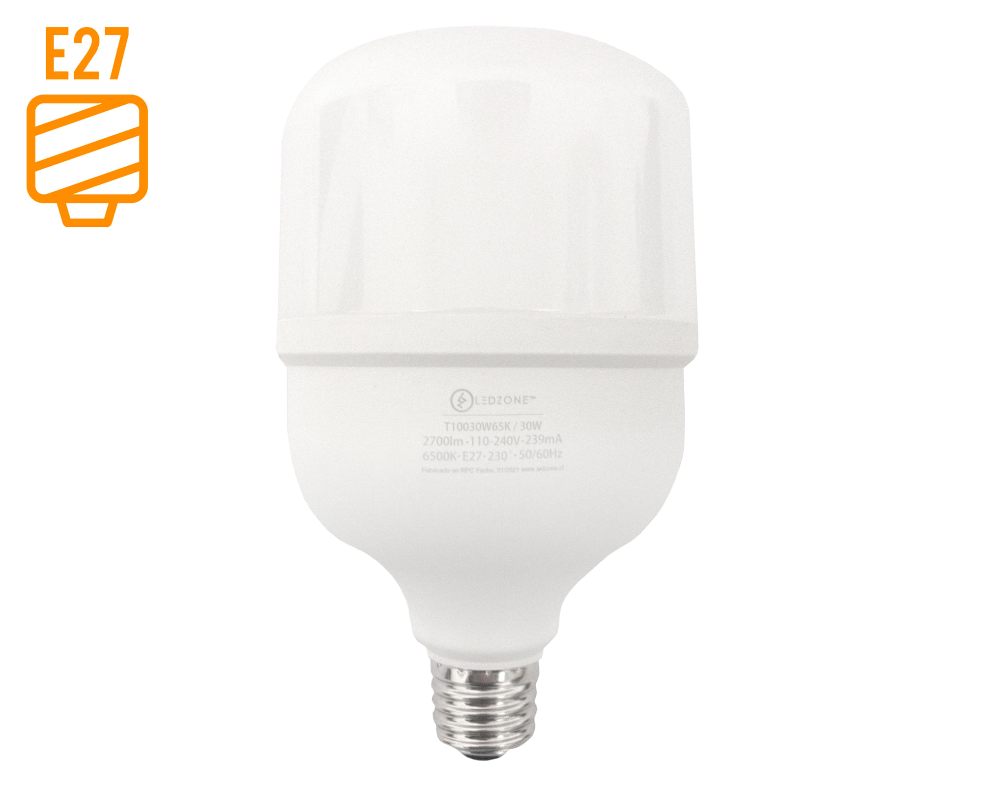 Ampolleta High power 30 W E27 luz cálida