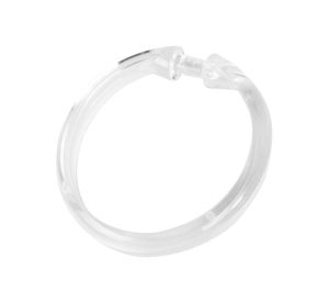 Set ganchos cortina 6x6 cm transparente 12 unidades Cotidiana