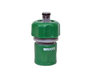 Acople rápido con stop 3/4’’ plástico. Roots