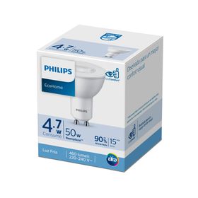 Ampolleta led 50W GU10 luz fría EcoHome