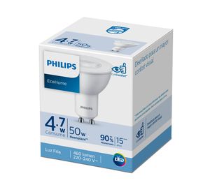 Ampolleta led 50W GU10 luz fría EcoHome