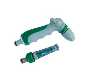 Set pistola control flujo regador manual ajustable x2 unidades Roots