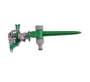 Aspersor de impacto plástico con estaca plástica. Roots