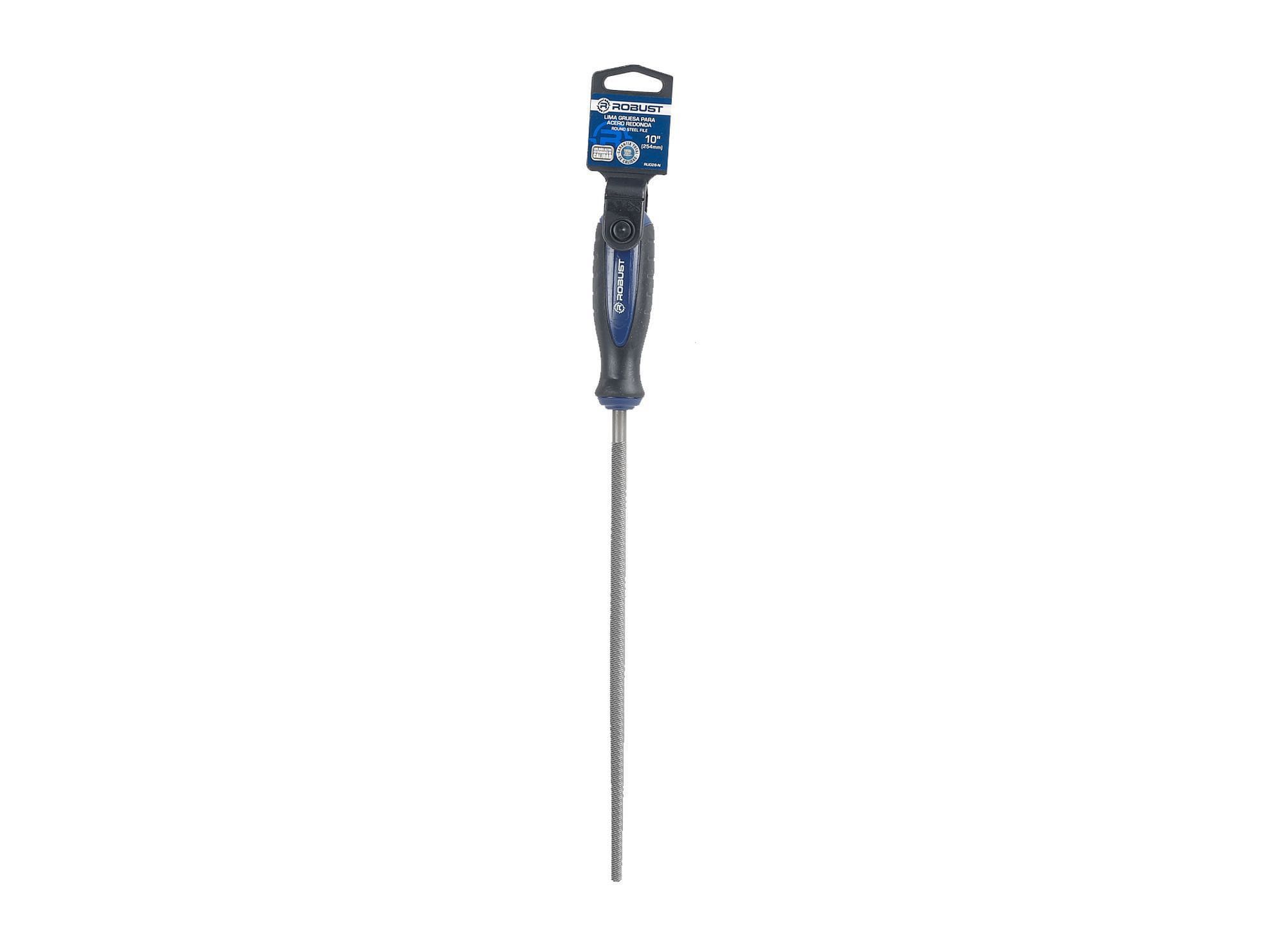 Lima gruesa redonda 10'' RU028-N azul Robust.