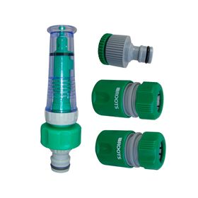 Regador 2 acoples 1/2'' y adaptador 1/2''-3/4''