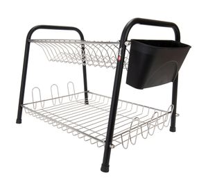 Secaplatos Mercury negro mate 2 niveles