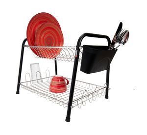 Secaplatos Mercury negro mate 2 niveles