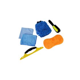 Kit limpieza para auto azul 7 piezas Datrak