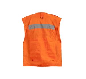 Chaleco geólogo Poplín naranjo