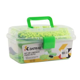 Kit limpieza para auto verde 7 piezas Datrak