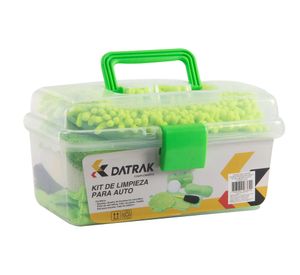 Kit limpieza para auto verde 7 piezas Datrak