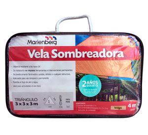 Vela sombreadora 3x3 m triángulo Marienberg