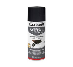 Pintura spray 340 gr Metal Protection negro satín Rust-Oleum