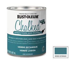 Pintura tizada Chalked verde estanque mate Rust-Oleum