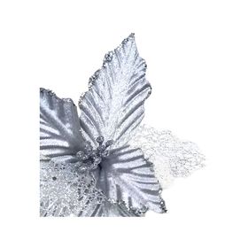 Flor navideña Ponsettia mixta silver