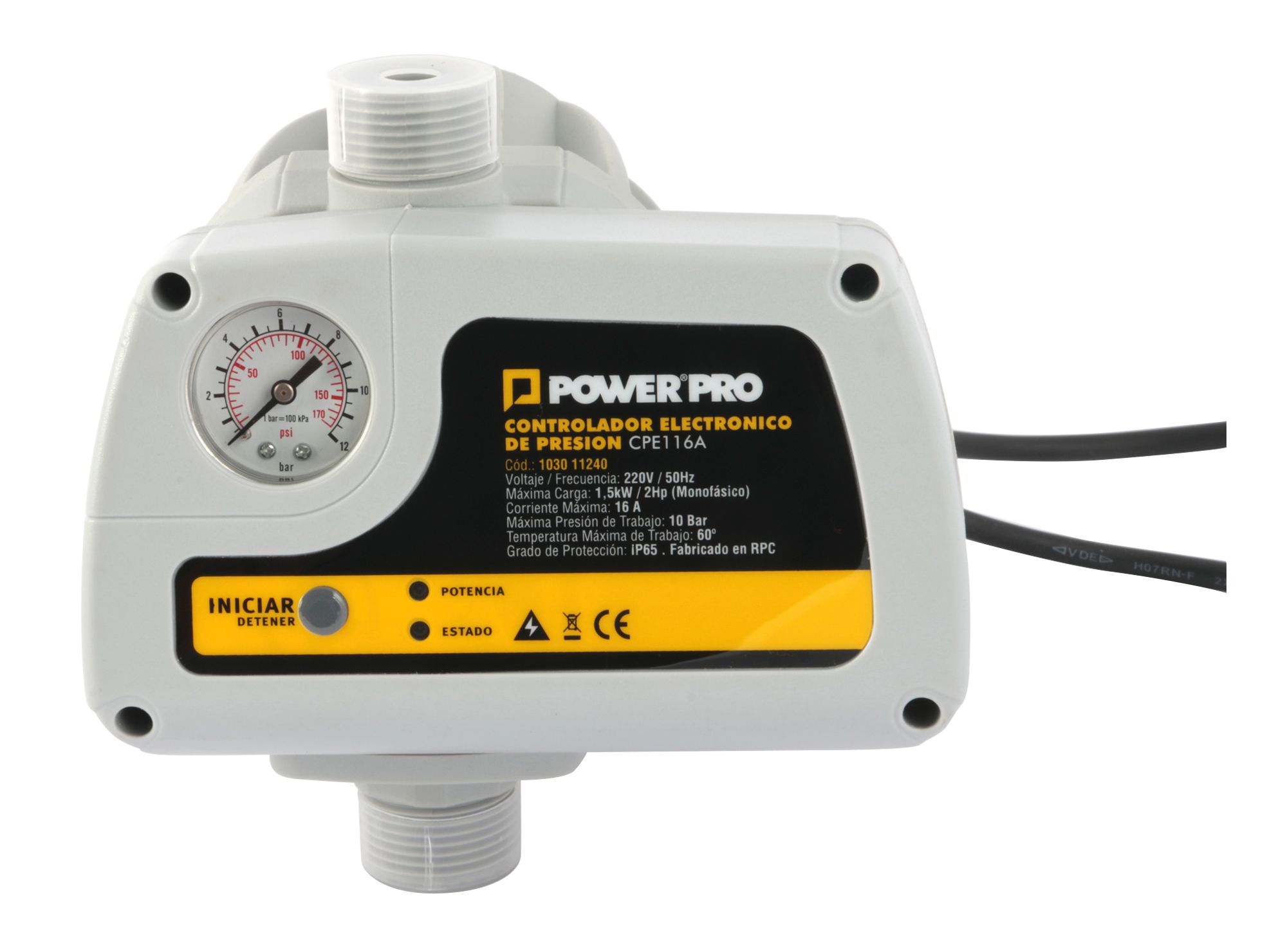Controlador electrónico presión 2Hp CPE116A Power Pro