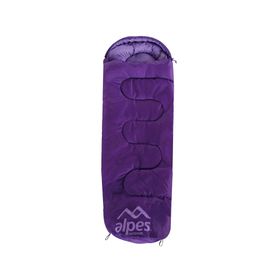 Saco dormir momia 0.75 kg 3/18°C infantil violeta Alpes.