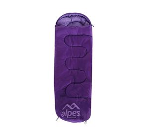 Saco dormir momia 0.75 kg 3/18°C infantil violeta Alpes.