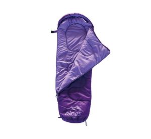 Saco dormir momia 0.75 kg 3/18°C infantil violeta Alpes.