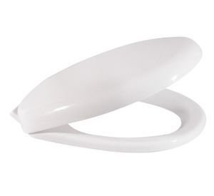 Asiento WC cierre suave redondo blanco Vessanti