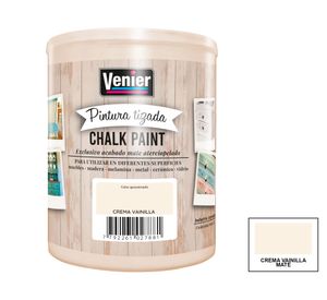 Pintura tizada 1 litro Chalk Paint Crema Vainilla mate