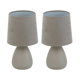 Lámpara sobremesa 1L E27 Agost 2 2 unidades Abitare