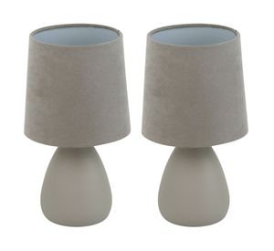 Lámpara sobremesa 1L E27 Agost 2 2 unidades Abitare