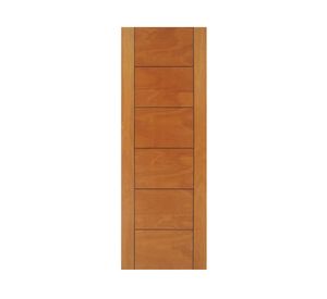 Puerta interior barnizada Capri III Enchapada 75x200 cm Itma.