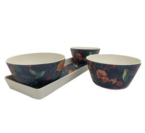 Set 3 Bowls 8x28 cm Bird mixto