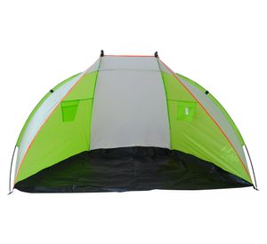 Carpa de playa 2 personas Bicolor blanco/verde