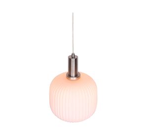 Lámpara colgar 1L E27 acero/vidrio