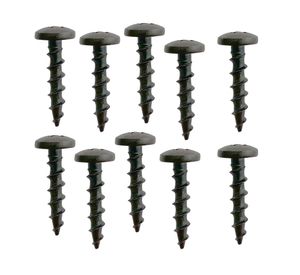 Tornillo madera Cabeza lenteja rosca gruesa 6x20 mm 10 unidades