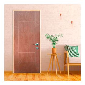 Puerta terciado ruteada azapa 60x200 cm