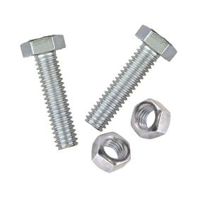 Perno hexagonal 8.8 métrico con tuerca M8-1.25x30 mm ZBR 2 unidades