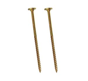 Perno cabeza moneda 1/4x6" zincado iridiscente 2 unidades