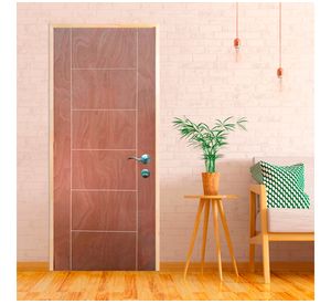 Puerta terciado ruteada azapa 75x200 cm