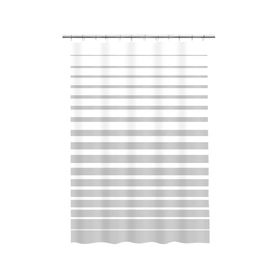 Cortina baño Rayas gris 180x180 cm